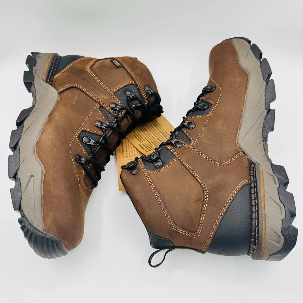 Irish Setter Crosby‎ Boots Men's Size 11 D Brown Waterproof Non Metallic Toe